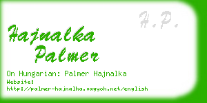 hajnalka palmer business card